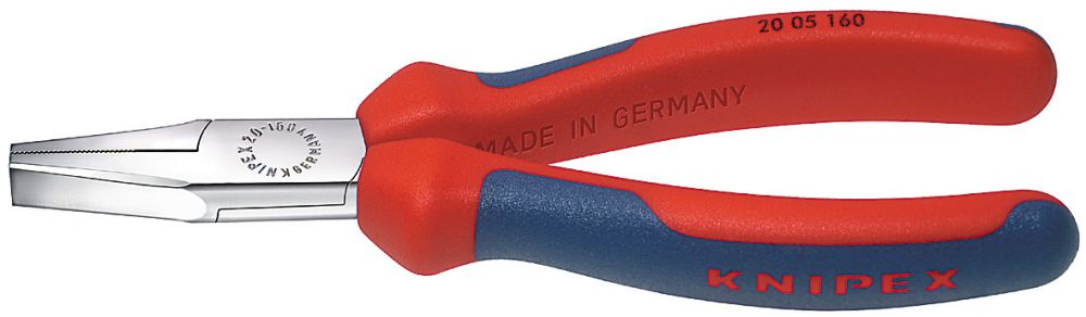 Produktbild Knipex Flachzange verchromt 160mm Griffe m.PVC
