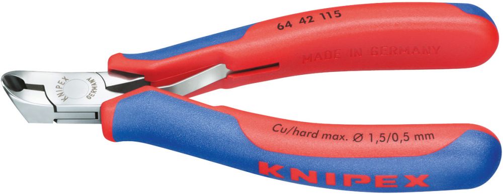 Produktbild Knipex Elektronik Vornschrägschneider 115mm m.kl.Facette
