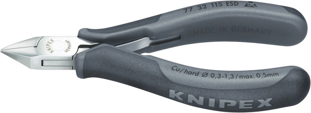 Produktbild Knipex Elektronik Seitenschneider ESD 115mm sp.K.m.kl.F.
