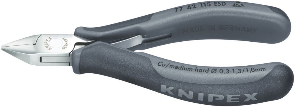 Produktbild Knipex Elektronik Seitenschneider ESD 115mm sp.K.o.F.