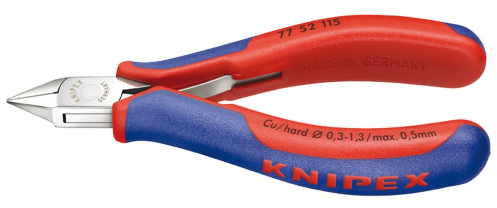 Produktbild Knipex Elektronik Seitenschneider 115mm flacher Kopf