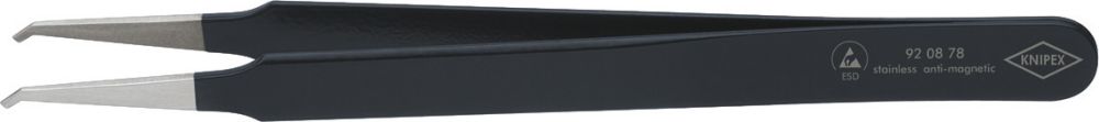 Produktbild Knipex ESD-Pinzette gewinkelt 120mm schwarz