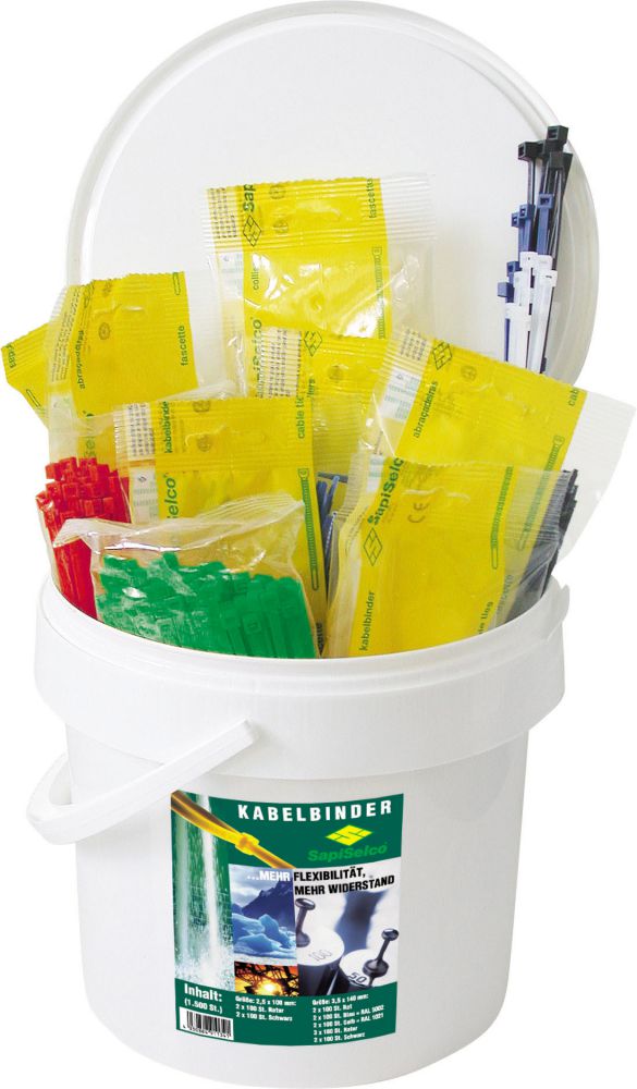 Produktbild Kabelbinder-Set Nylon 1500tlg. Sapi