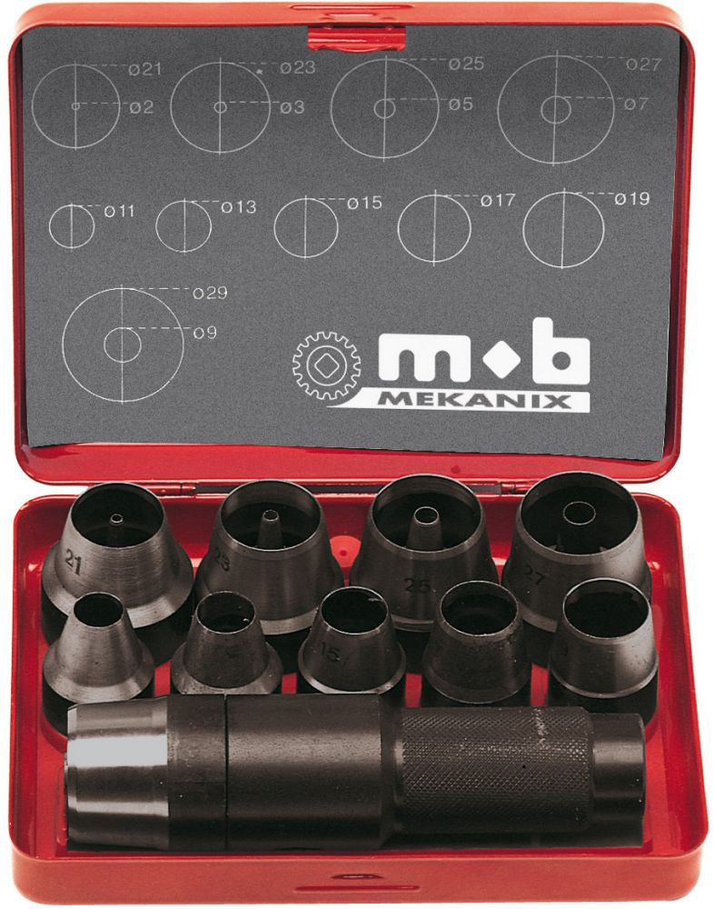 Produktbild Locheisen-Satz 3-30mm gerade Peddinghaus