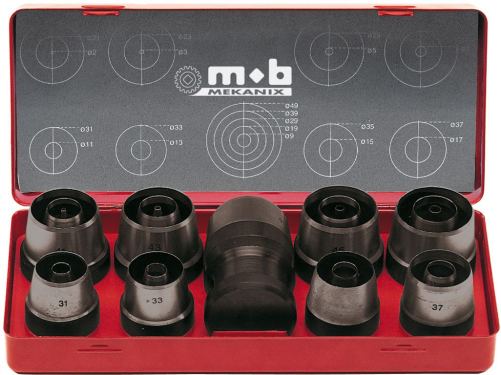 Produktbild Locheisen-Satz 3-40mm gerade Peddinghaus