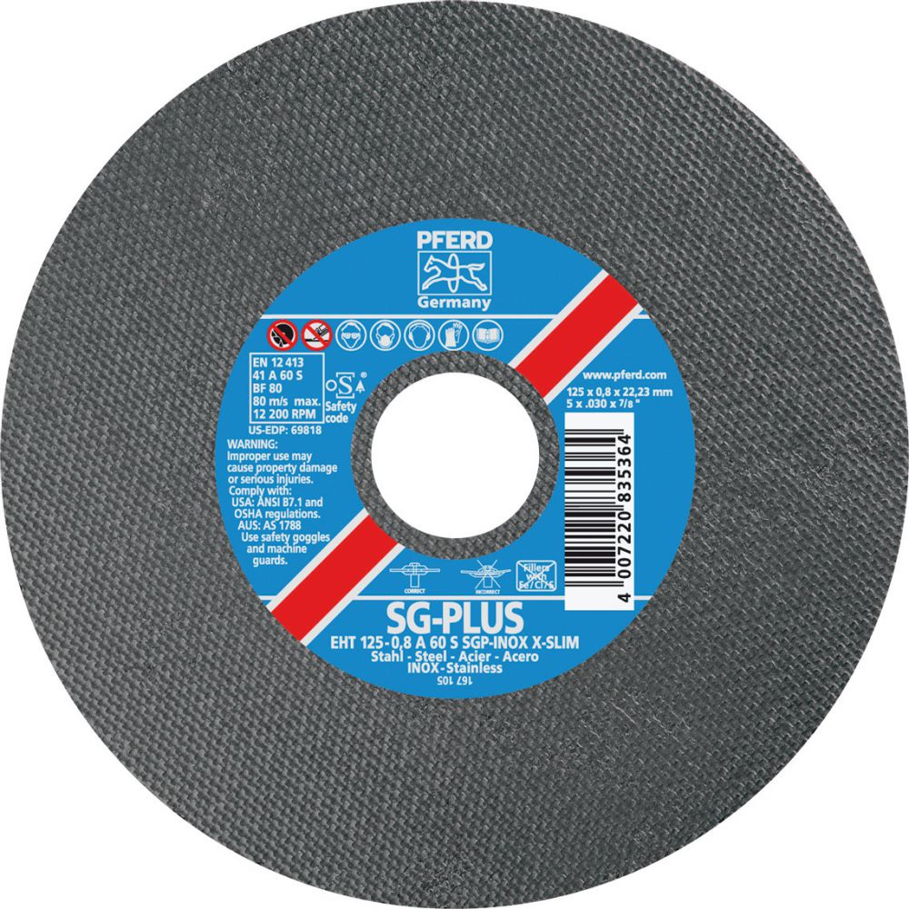 Produktbild Pferd Trennscheibe A60SSGP-INOX125x0,8mm X-Slim