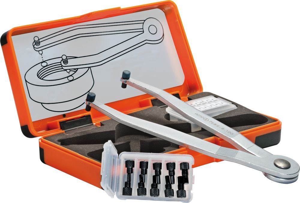 Produktbild AMF Stirnlochschlüssel -Satz verstellbar 8-100mm