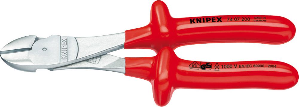 Produktbild Knipex Kraft-Seitenschneider VDE200mm tauchisol.