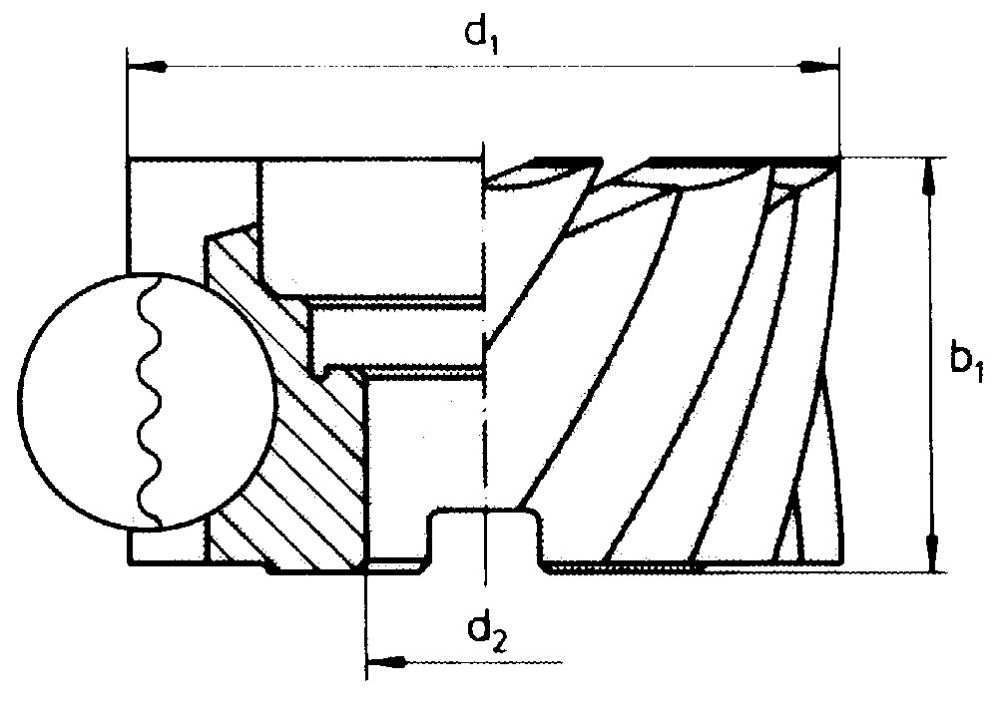 Produktbild FORUM Walzenstirnfräser D1880 TiCN 50x36 HR bild 2