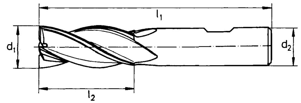 Produktbild FORUM Schaftfräser D6527K VHM 20,00mm HB Z 3 bild 2