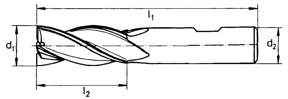 Produktbild FORUM Schaftfräser D6527L VHM 14,00mm HB Z 4 bild 2