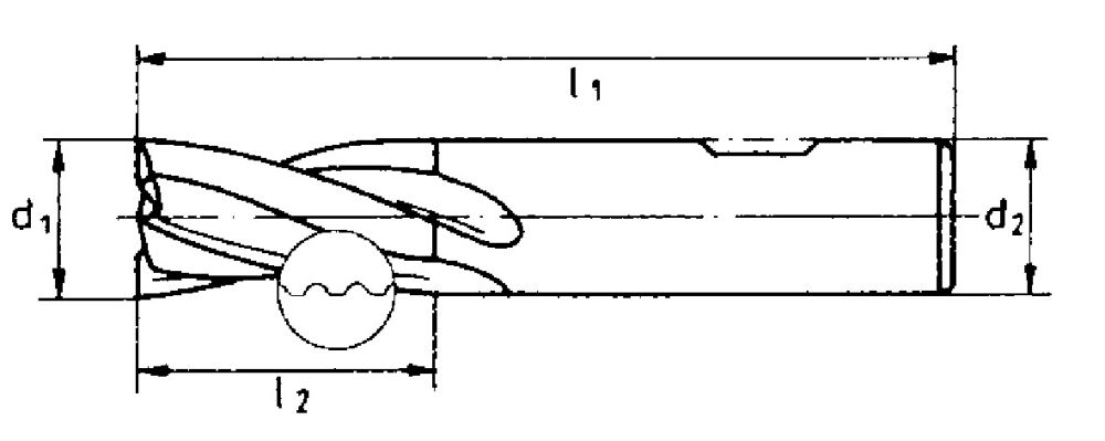 Produktbild FORUM Schruppfräser D844K TiAlN 20,0mm NR Z4 bild 2