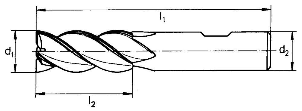 Produktbild FORUM Schaftfräser WN VHM 10,0mm E.L.HB Z 3 bild 2