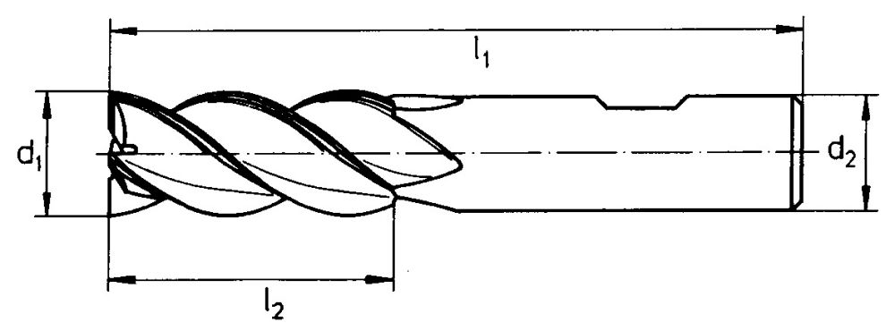 Produktbild FORUM Schaftfräser 6527L VHM 45G 14,0mm HB Z 3 bild 2