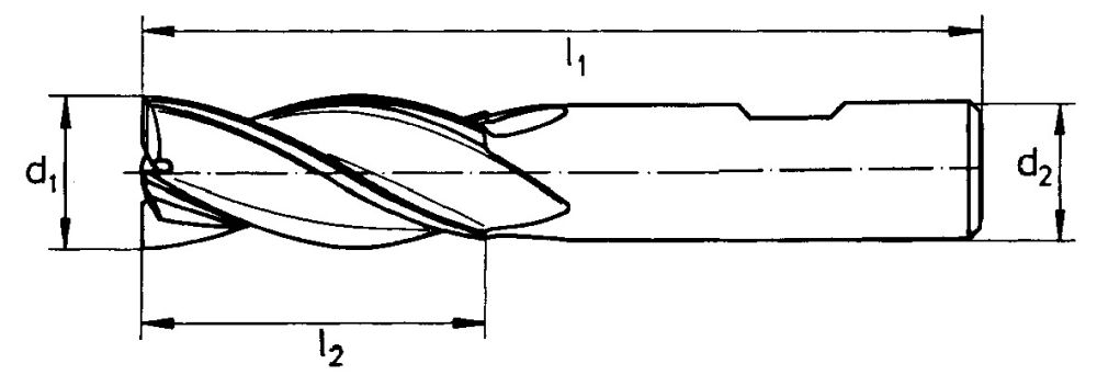 Produktbild FORUM Schaftfräser 6527K VHM TiAlN 4,00mm HB Z 4 bild 2