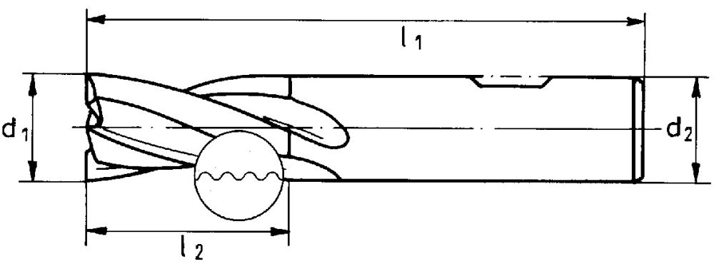 Produktbild FORUM Schruppfräser 6527L VHMTiAlN 20,00mm HR Z 4 bild 2