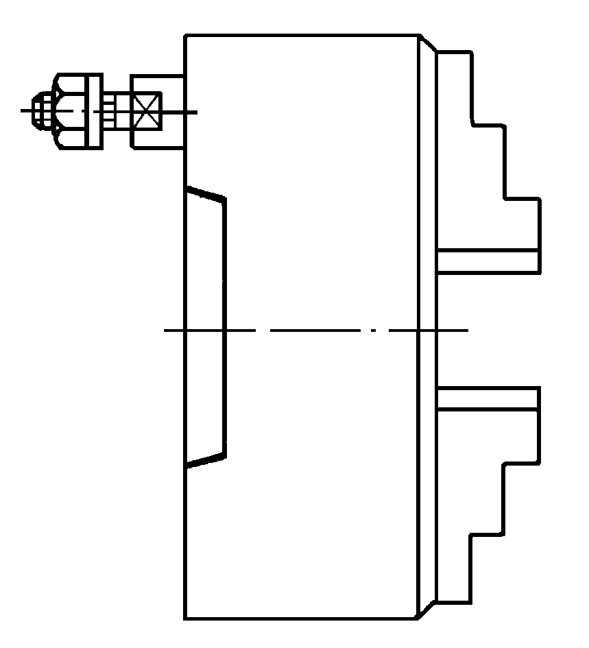 Produktbild Röhm Vierbacken-Drehfutter D55027 ZS 160mm KK 5 bild 2