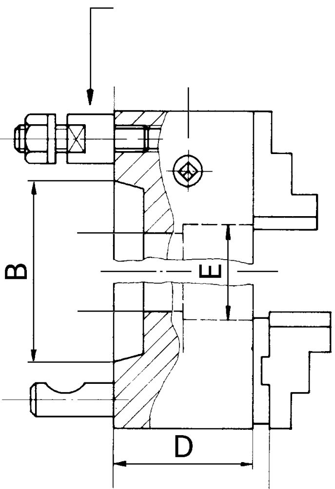 Produktbild Röhm Vierbacken-Drehfutter D55027 ZS 160mm KK 5 bild 3