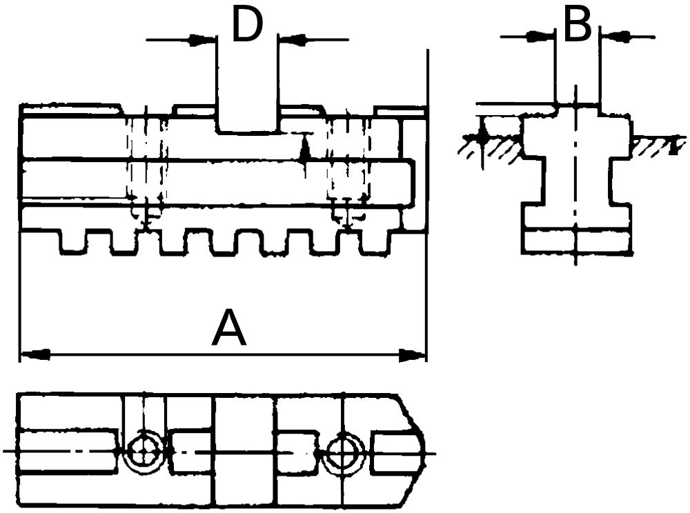 Produktbild Röhm Vier-Backen-Stz. D6350 GB125mm bild 2