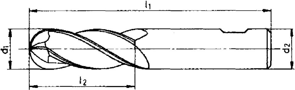 Produktbild FORUM Radiusfräser lang HSSE 7,0mm bild 2