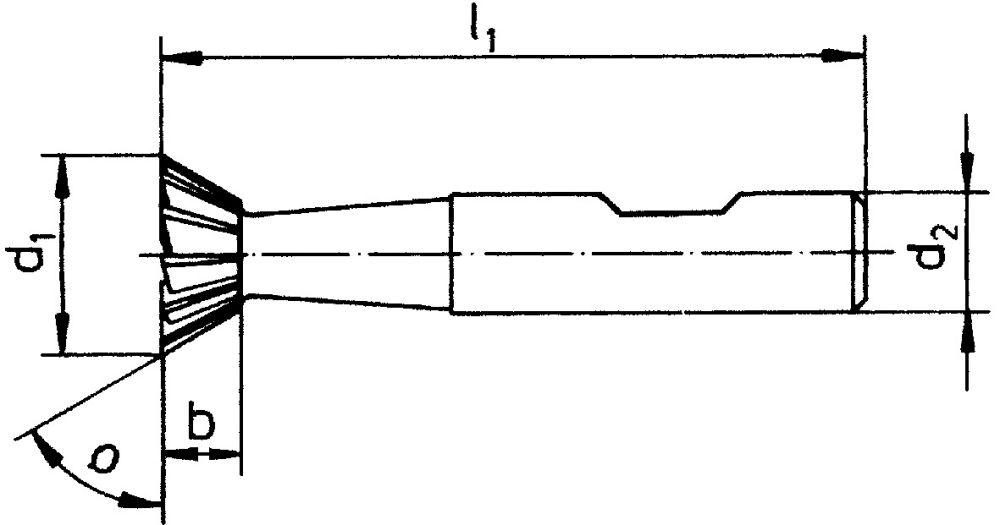 Produktbild FORUM Winkelfräser D1833C HSSE 45G 38,0mm bild 2