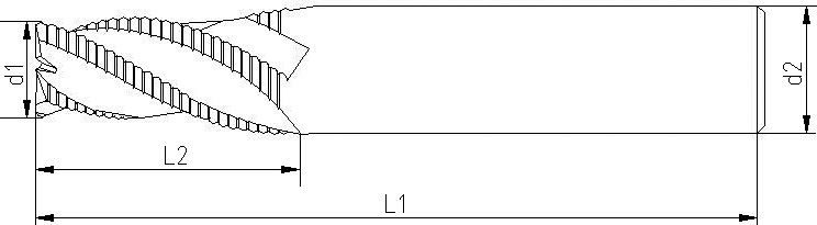 Produktbild FORUM Schruppfräser 6527L VHMTiAlN 10,0mm HB Z 4 HR bild 2