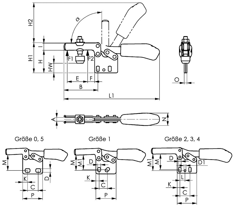 Produktbild Waagerechtsspanner 6832 Gr.2 AMF bild 3