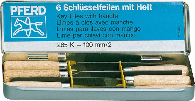 Produktbild Pferd Schlüsselfeilen im 6 teiligen Satz 100 mm lang H2