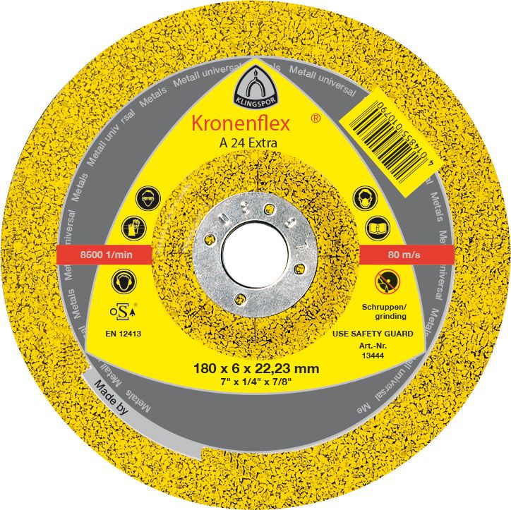 Produktbild Klingspor Schruppscheibe A24 Extra 115x6mm gekr.