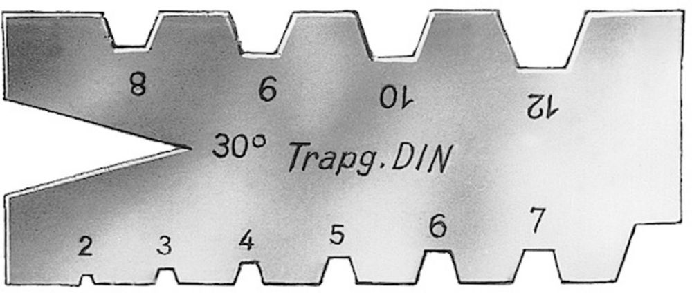 Produktbild FORUM Trapezgewinde-Stahllehre DIN103 stg.2-12mm