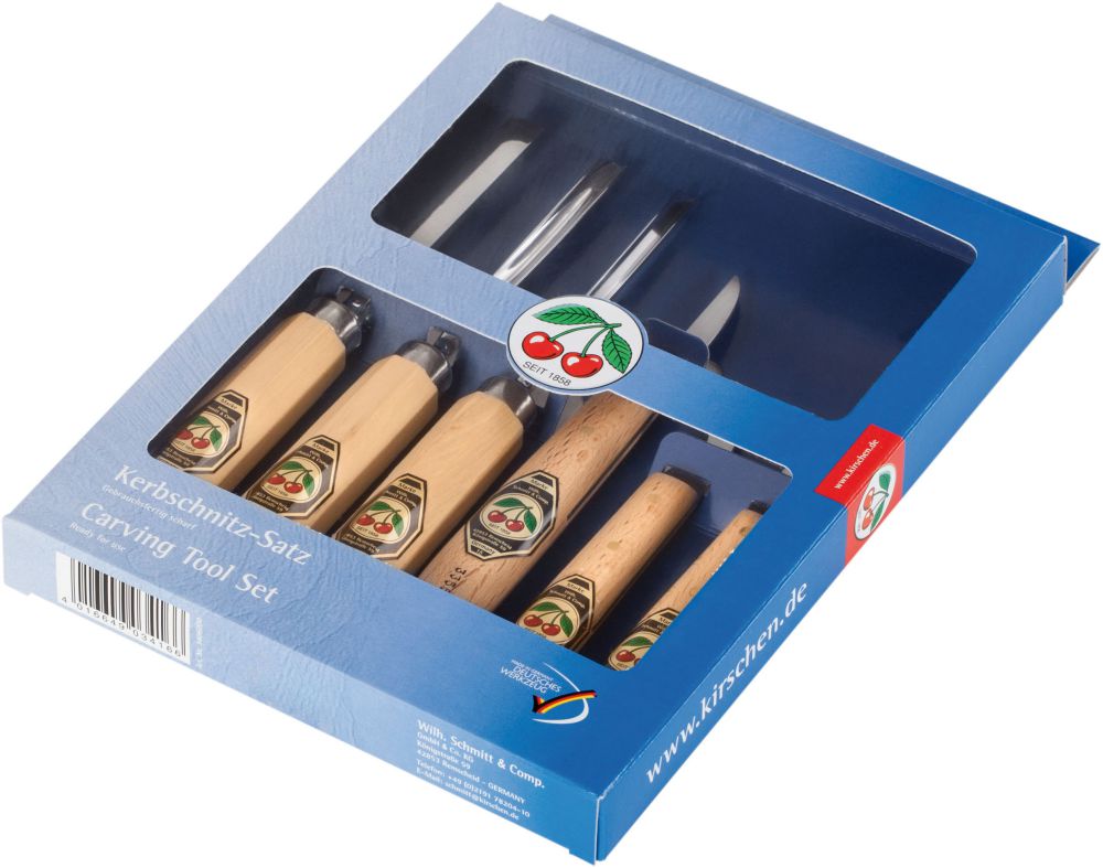 Produktbild Kirsche Kerbschnitzwerkzeug 6tlg. Nr.3406