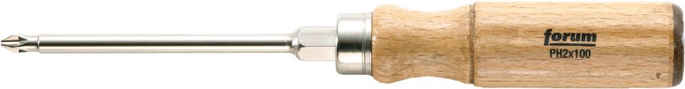 Produktbild FORUM Schraubendreher Holzheft PH 3