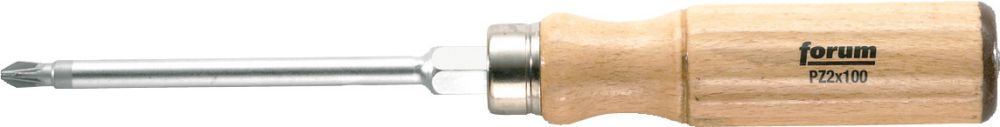 Produktbild FORUM Schraubendreher Holzheft PZ 1