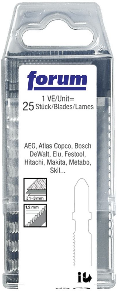 Produktbild FORUM Stichsägeblattbox a 25 StT 118 A
