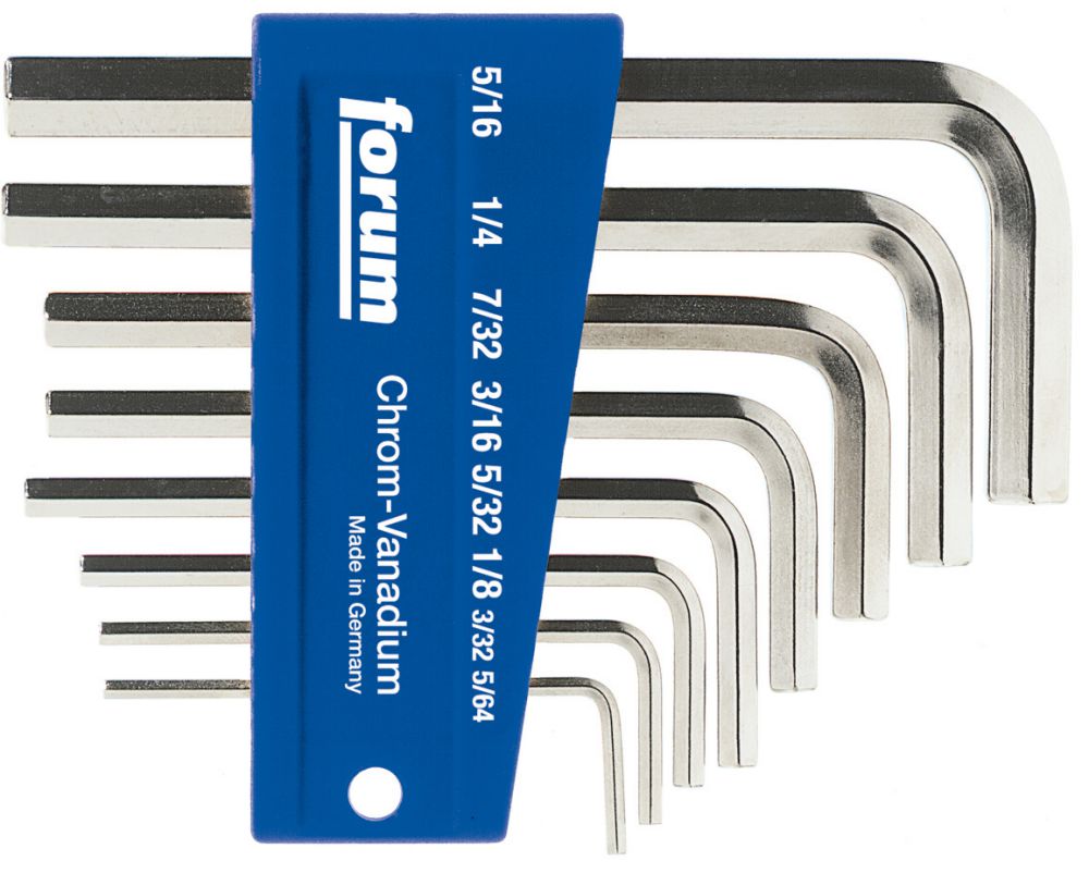 Produktbild FORUM Winkelschraubendreher-Satz DIN911 5/64-5/16"