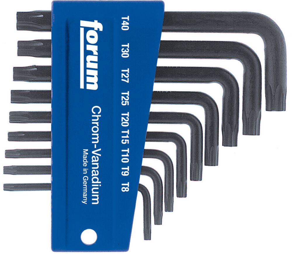 Produktbild FORUM Winkelschraubendreher-Satz T 8-T40 Torx