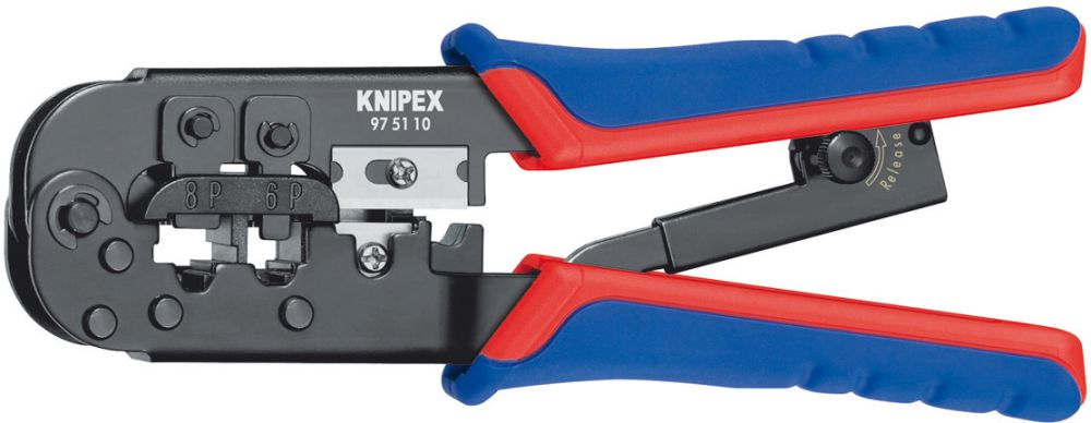 Produktbild Knipex Crimp-Hebelzange 6/8-polig Western