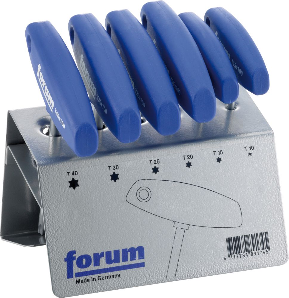 Produktbild FORUM Schraubendreher Torx T-GriffT 10-40 im Ständer