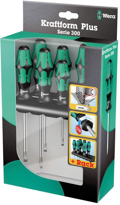Produktbild Wera Schraubendreher Satz 6tlg. Schlitz/PZ