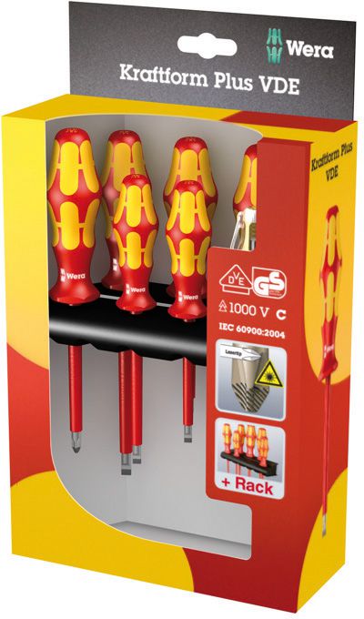 Produktbild Wera Schraubendreher Satz VDE 7tlg. S/PH Kraftform