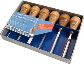 Produktbild Kirsche Kerbschnitzwerkzeug-Satz Nr.5696 6tlg.