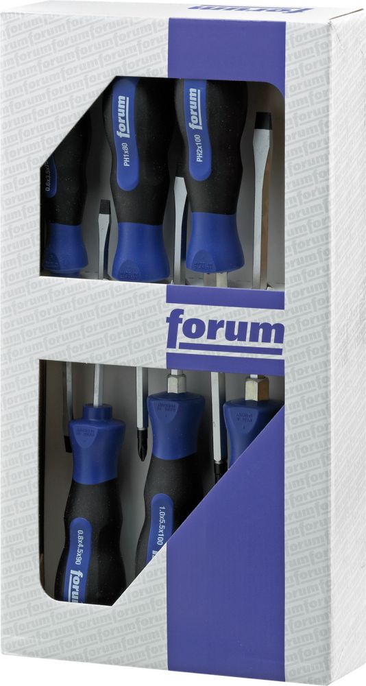 Produktbild FORUM Schraubendreher Satz 6tlg. 6kt.