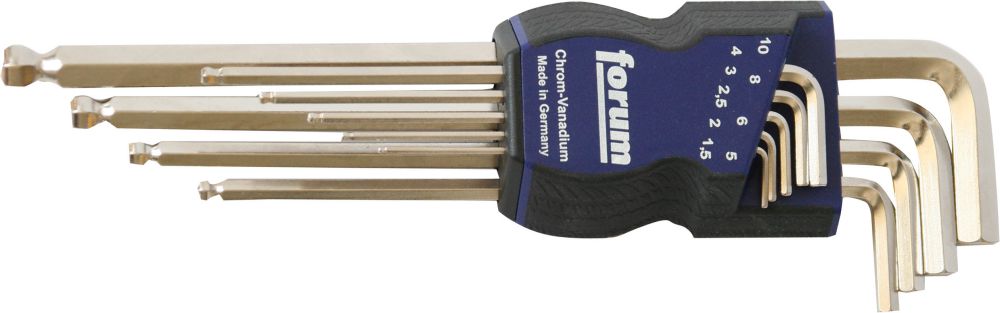 Produktbild FORUM Winkelschraubendreher Satz. 1,5-10mm Kugelk.