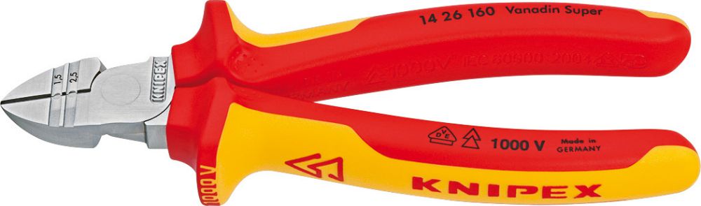 Produktbild Knipex Abisolier-Seitenschneider160mm VDE
