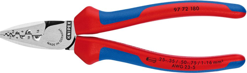 Produktbild Knipex Aderendhülsenzange 180mm m.M.K.Griff
