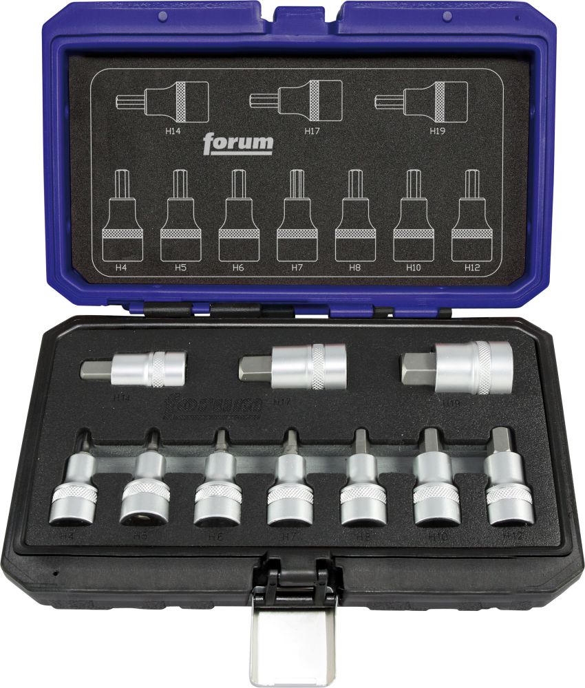 Produktbild FORUM Einsatzgarnitur  1/2" 10tlg.