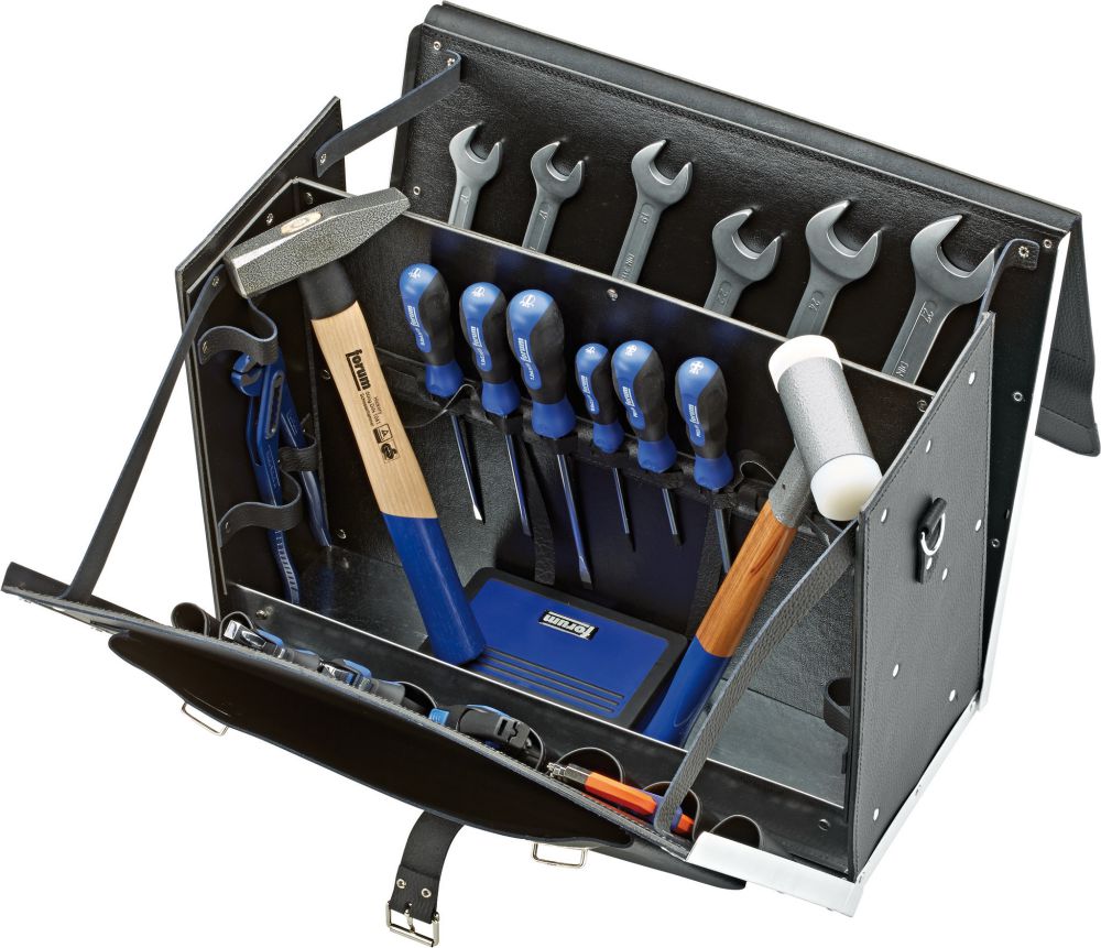 Produktbild FORUM Werkzeug-Tasche Leder 450x190x340mm