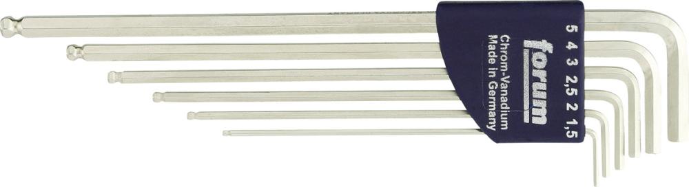 Produktbild FORUM Winkelschraubendrehersatz1,5-5mm lang