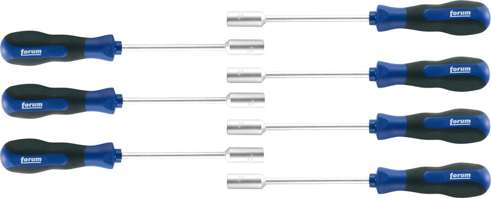 Produktbild FORUM Steckschlüssel Schraubendreher Satz 7tlg. 5-13mm