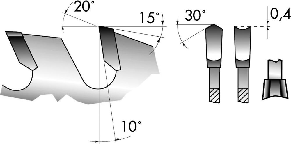 Produktbild FORUM Kreissägeblatt HW-DH p. 303X3,2X30-60Z bild 2